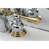 Kingston Brass KB944BL Mini-Widespread Bathroom Faucet, Polished Chrome/Polished Brass KB944BL